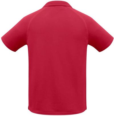 Am image of a Custom Biz Collection Kids Sprint Polo in Red!