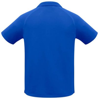 Am image of a Custom Biz Collection Kids Sprint Polo in Royal!