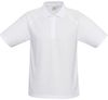 Am image of a Custom Biz Collection Kids Sprint Polo in White!