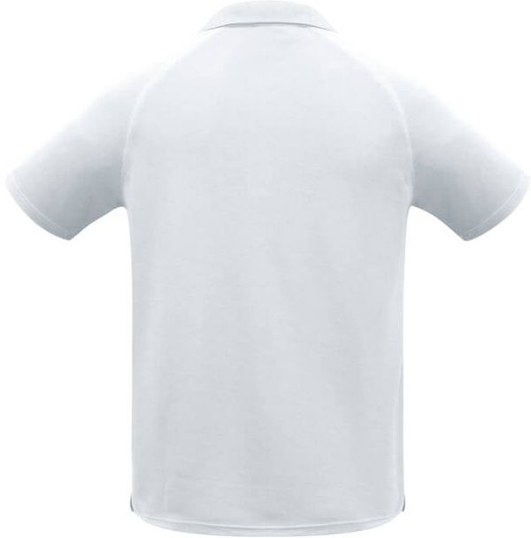 Am image of a Custom Biz Collection Kids Sprint Polo in White!