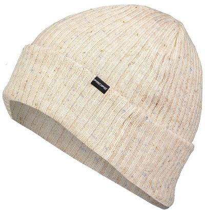 Am image of a Custom Pacific Headwear Tweed Beanie in Cream!