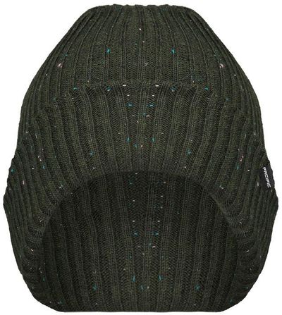 Am image of a Custom Pacific Headwear Tweed Beanie in Dark Green!