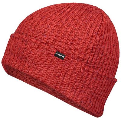 Am image of a Custom Pacific Headwear Tweed Beanie in Red!