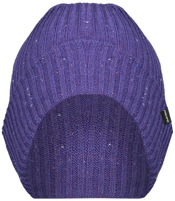 Am image of a Custom Pacific Headwear Tweed Beanie in Purple!
