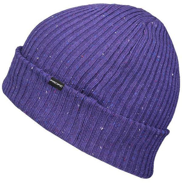 Am image of a Custom Pacific Headwear Tweed Beanie in Purple!