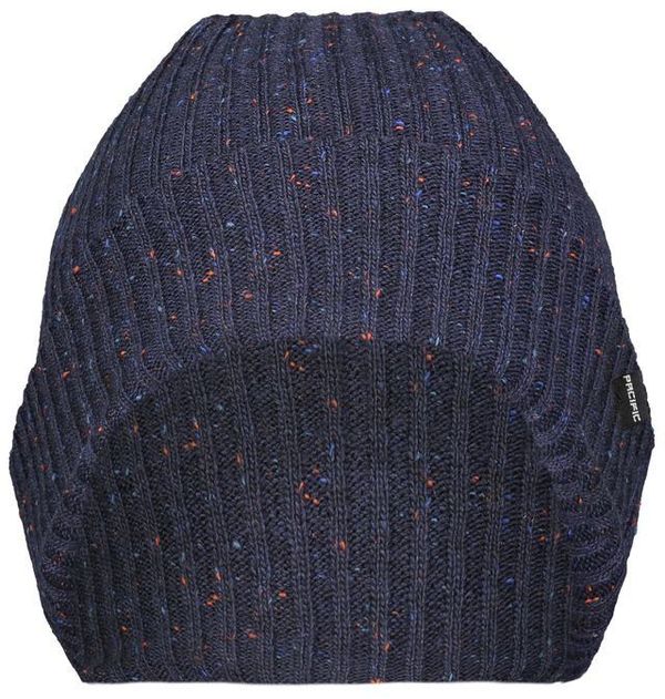 Am image of a Custom Pacific Headwear Tweed Beanie in Navy!