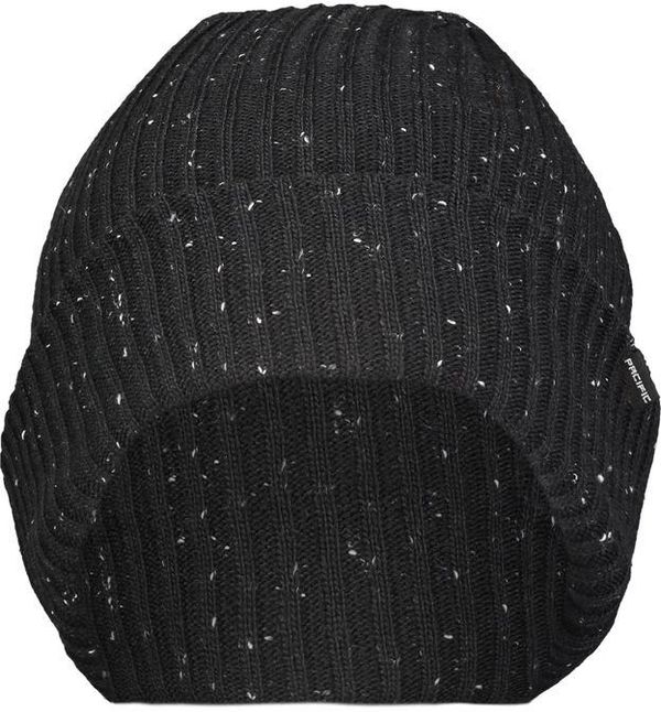 Am image of a Custom Pacific Headwear Tweed Beanie in Black!