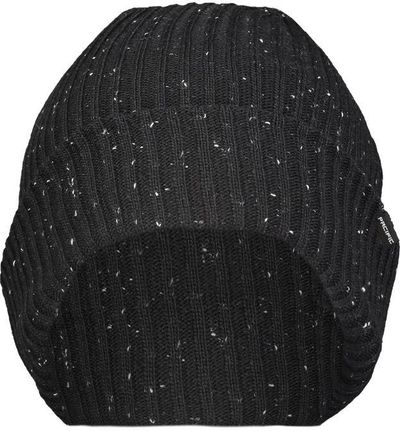 Am image of a Custom Pacific Headwear Tweed Beanie in Black!