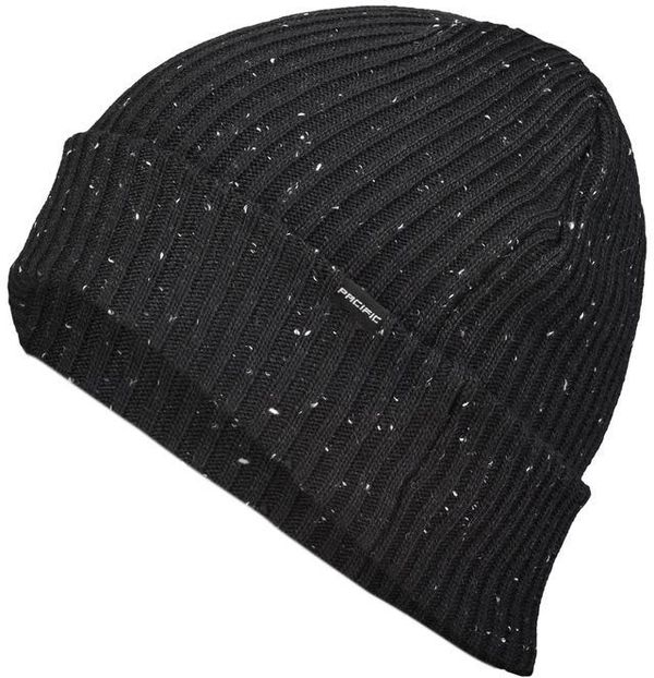 Am image of a Custom Pacific Headwear Tweed Beanie in Black!