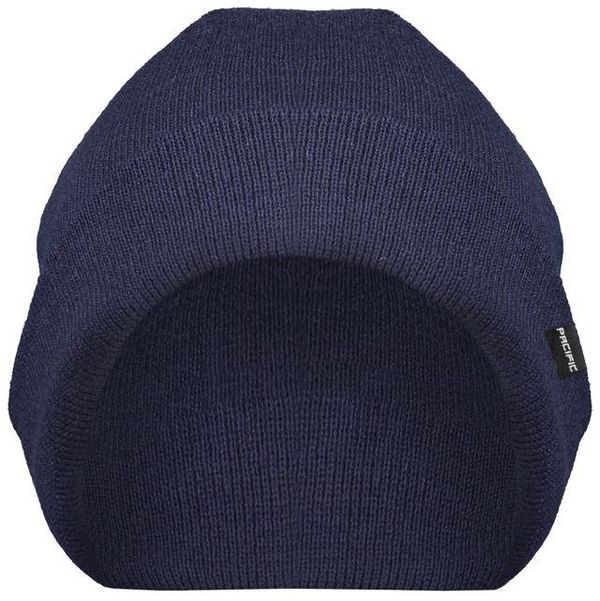 Am image of a Custom Pacific Headwear Fisherman Beanie in Navy!