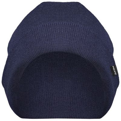 Am image of a Custom Pacific Headwear Fisherman Beanie in Navy!