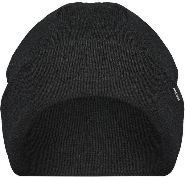 Am image of a Custom Pacific Headwear Fisherman Beanie in Black!