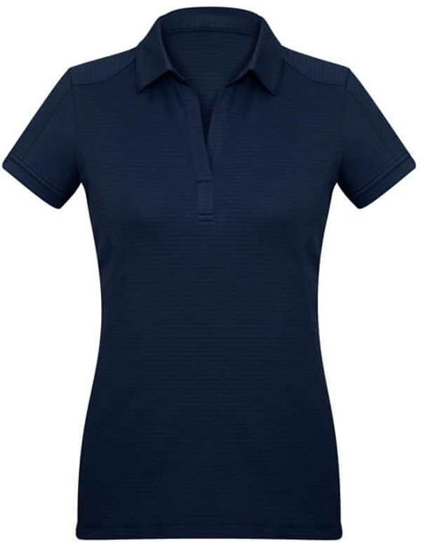 Am image of a Custom Biz Collection Ladies Profile Polo in Navy!