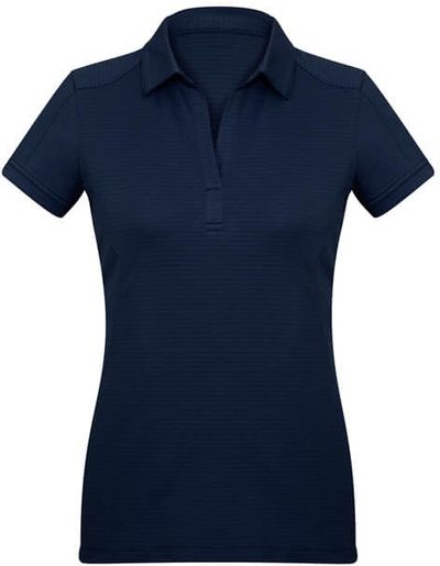 Am image of a Custom Biz Collection Ladies Profile Polo in Navy!
