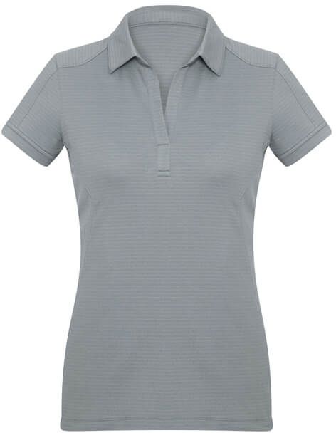 Biz Collection Ladies Profile Polo in Silver