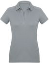 Am image of a Custom Biz Collection Ladies Profile Polo in Silver!