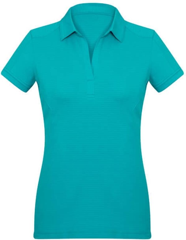 Am image of a Custom Biz Collection Ladies Profile Polo in Teal!