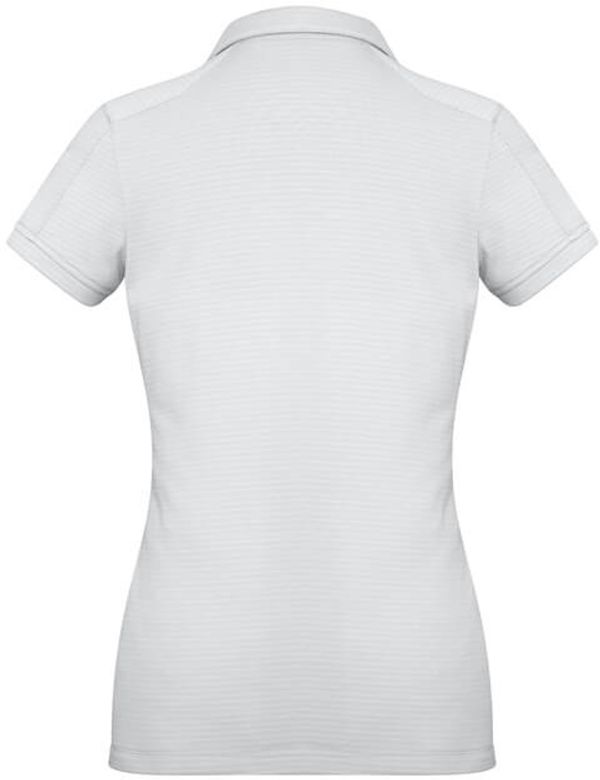 Am image of a Custom Biz Collection Ladies Profile Polo in White!