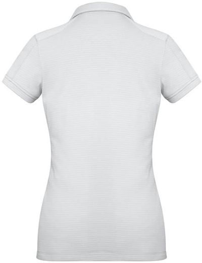 Am image of a Custom Biz Collection Ladies Profile Polo in White!