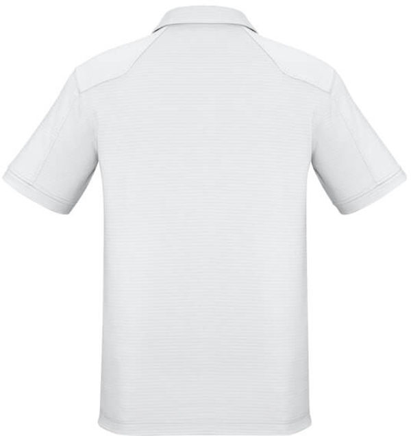 Am image of a Custom Biz Collection Mens Profile Polo in White!