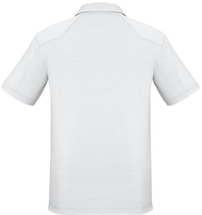 Am image of a Custom Biz Collection Mens Profile Polo in White!