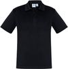 Am image of a Custom Biz Collection Kids Ace Polo in Black!