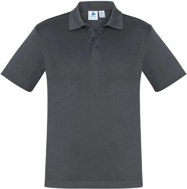 Am image of a Custom Biz Collection Kids Ace Polo in Grey!