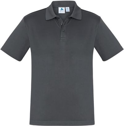 Am image of a Custom Biz Collection Kids Ace Polo in Grey!