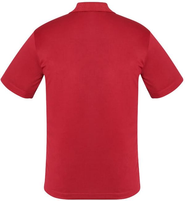 Am image of a Custom Biz Collection Kids Ace Polo in Red!