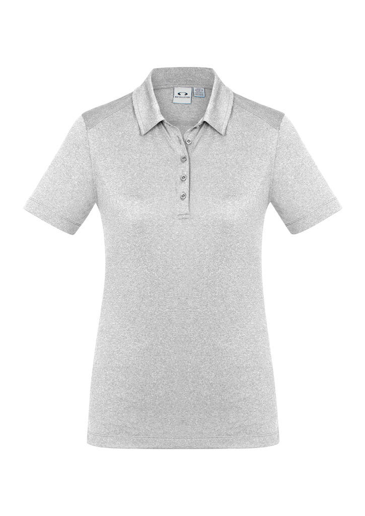 Biz Collection Ladies Aero Polo in Silver