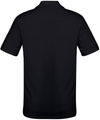 Am image of a Custom Biz Collection Mens Aero Polo in Solid Black!