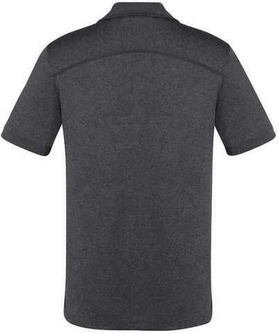Am image of a Custom Biz Collection Mens Aero Polo in Charcoal!