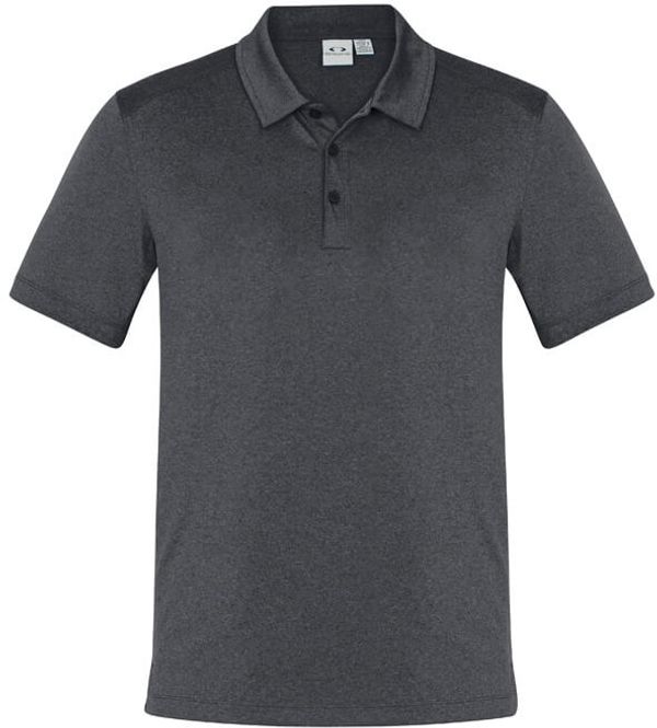 Am image of a Custom Biz Collection Mens Aero Polo in Charcoal!