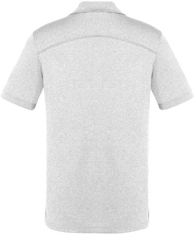 Am image of a Custom Biz Collection Mens Aero Polo in Silver!