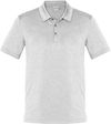 Am image of a Custom Biz Collection Mens Aero Polo in Silver!