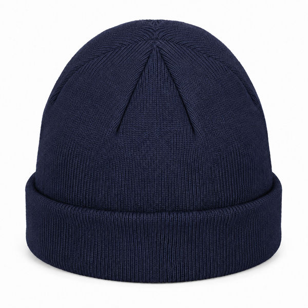 An image of a Custom Pacific Headwear Fisherman Beanie in Navy!