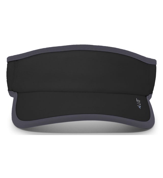 Pacific Headwear Lite All Sport Active VIsor in Black/Graphite