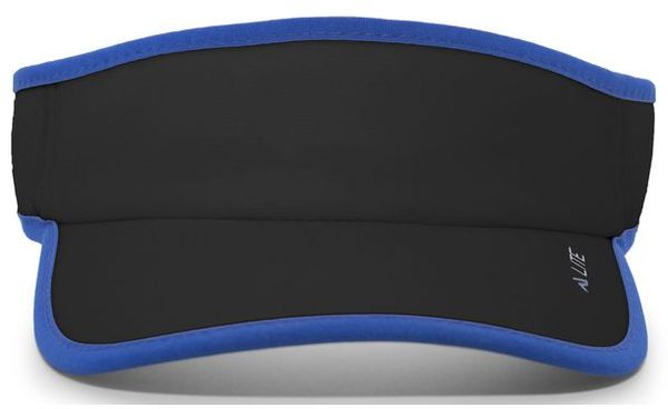 An image of a Custom Pacific Headwear Lite All Sport Active VIsor in Black/Royal!