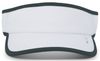 An image of a Custom Pacific Headwear Lite All Sport Active VIsor in White/Dark Green!