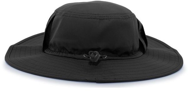 An image of a Custom Pacific Headwear Manta Ray Boonie Hat in Black!