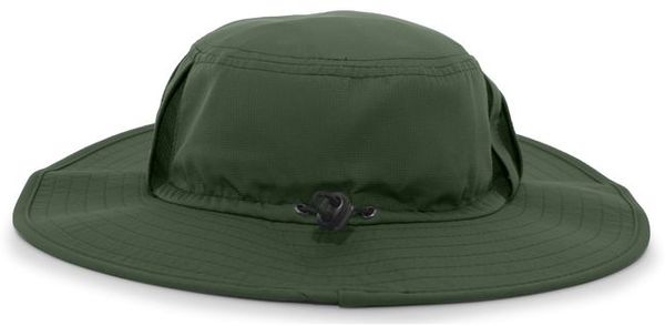 An image of a Custom Pacific Headwear Manta Ray Boonie Hat in Dark Green!