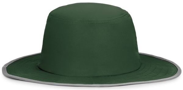 An image of a Custom Pacific Headwear Perforated Legend Boonie in Dark Green/Silver!