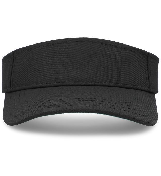 Pacific Headwear Perforated Visor in Black/Kelly