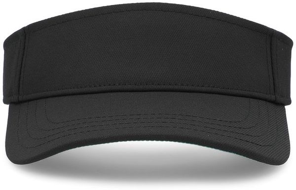 An image of a Custom Pacific Headwear Perforated Visor in Black/Kelly!