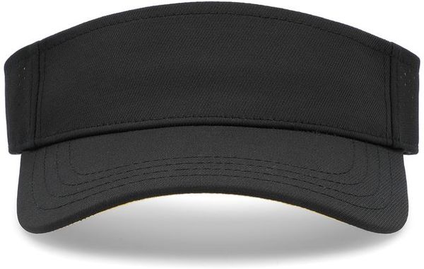 An image of a Custom Pacific Headwear Perforated Visor in Black Gold!