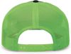 Am image of a Custom Pacific Headwear Trucker Snapback Hat in BLACK/ NEON GRN!