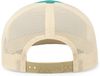 An image of a Custom Pacific Headwear Trucker Snapback Hat in TEAL/ BEIGE!