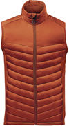 Am image of a Custom Stormtech Mens Montserrat Thermal Vest in Rust/Umber!