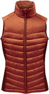 Am image of a Custom Stormtech Womens Montserrat Thermal Vest in Rust!