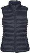 Am image of a Custom STORMTECH WOMENS BASECAMP THERMAL VEST in NAVY!